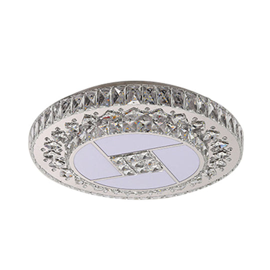 Minimalist Stainless Steel LED Pendant Light with Crystal Design