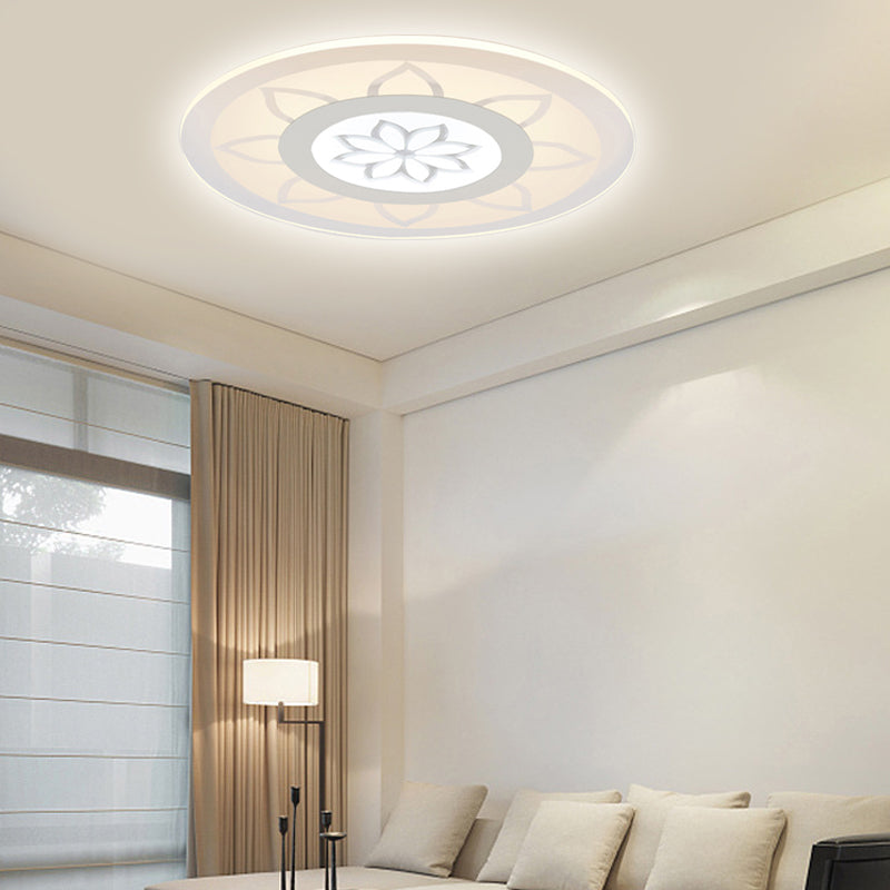 Blossom Acrylic LED Flushmount Ceiling Lamp in Warm/White, 8"/16.5"20.5" Wide
