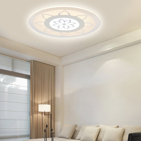 Blossom Acrylic LED Flushmount Ceiling Lamp in Warm/White, 8"/16.5"20.5" Wide