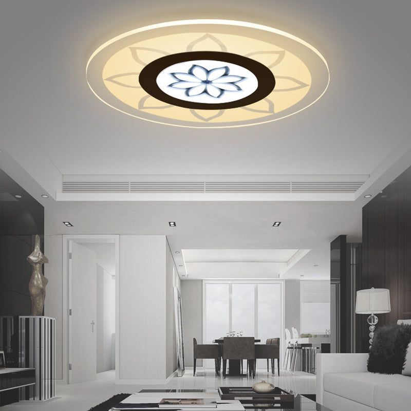 Blossom Acrylic LED Flushmount Ceiling Lamp in Warm/White, 8"/16.5"20.5" Wide