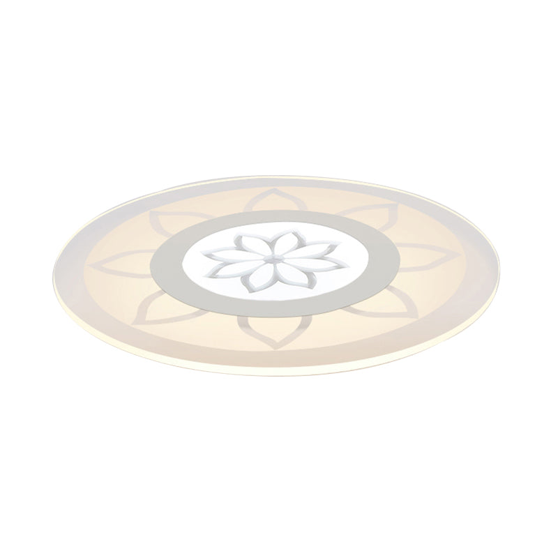 Blossom Acrylic LED Flushmount Ceiling Lamp in Warm/White, 8"/16.5"20.5" Wide