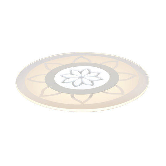 Blossom Acrylic LED Flushmount Ceiling Lamp in Warm/White, 8"/16.5"20.5" Wide