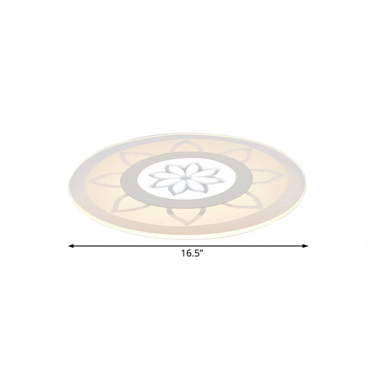 Blossom Acrylic LED Flushmount Ceiling Lamp in Warm/White, 8"/16.5"20.5" Wide