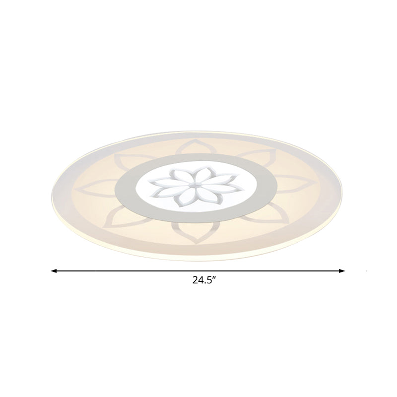 Blossom Acrylic LED Flushmount Ceiling Lamp in Warm/White, 8"/16.5"20.5" Wide