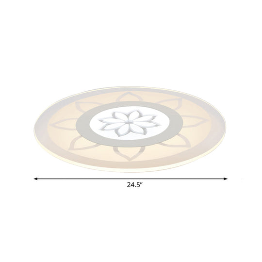 Blossom Acrylic LED Flushmount Ceiling Lamp in Warm/White, 8"/16.5"20.5" Wide