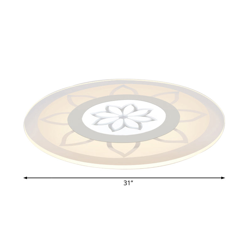 Blossom Acrylic LED Flushmount Ceiling Lamp in Warm/White, 8"/16.5"20.5" Wide