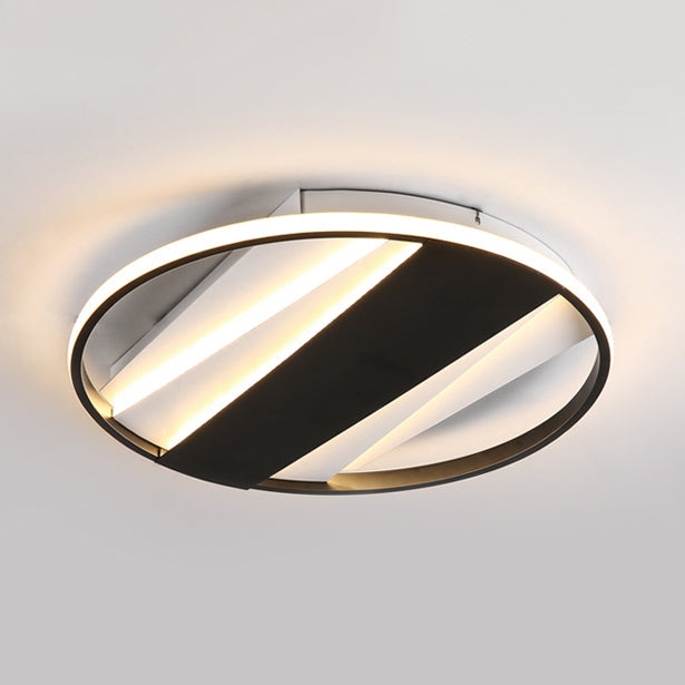 Modern Black Acrylic Living Room Ring Ceiling Light