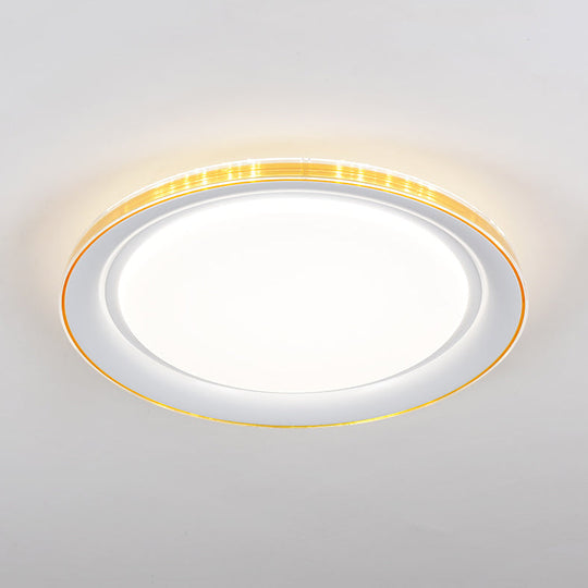 Macaron Modern Ceiling Mount LED Light with Acrylic Undertint - Ideal for Office
