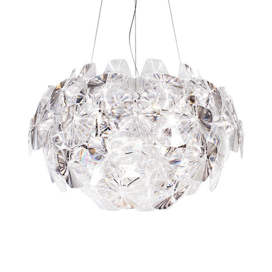 Modern Acrylic Pendant Lighting Fixture - 24/28.5/43 Wide Clear Ceiling Suspension Lamp