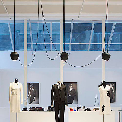 Modern Metal Pendant Light Kit with Adjustable Cord - 3/4 Heads in Black/White