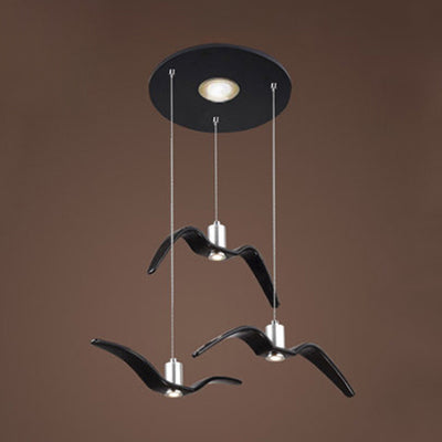 Art Deco Seagull Pendant Light for Children's Room