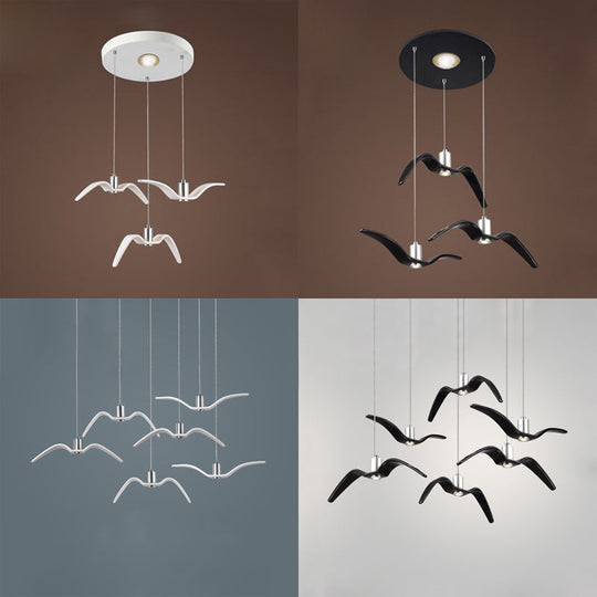 Art Deco Seagull Pendant Light for Children's Room