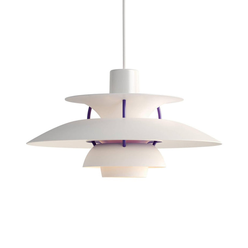 Macaron Style 3-Layer Pendant Light With Flared Shade - Aluminum 1 Black/Gray