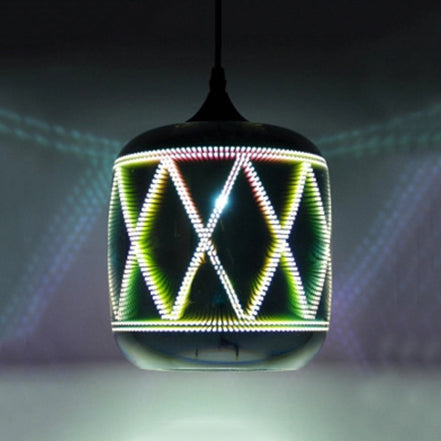 Modern Glass Orb Pendant Light for Bar & Cafe with Single Hanging Head