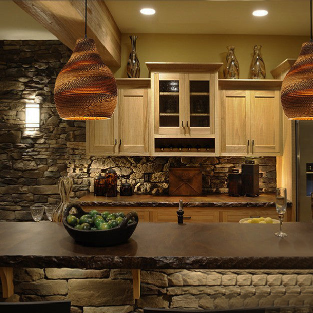 Asian Style Dome Shade Hanging Lamp In Brown For Restaurants - 1 Bulb Ceiling Light 4 Sizes / 12 D