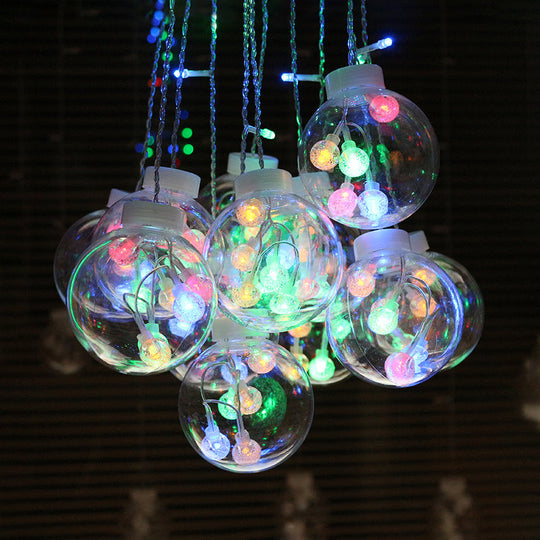 Modern Clear Bubble Shade Hanging Light For Festival Decoration / White