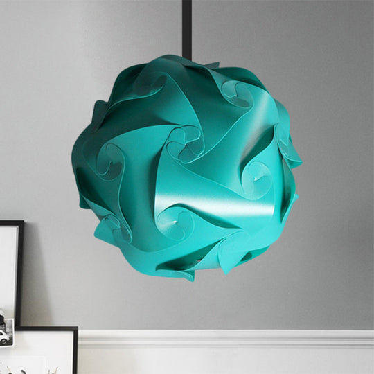 Contemporary Hanging Globe Lamp Set - White/Red/Pink 1-Light Acrylic Ceiling Pendant Light 8/9/10