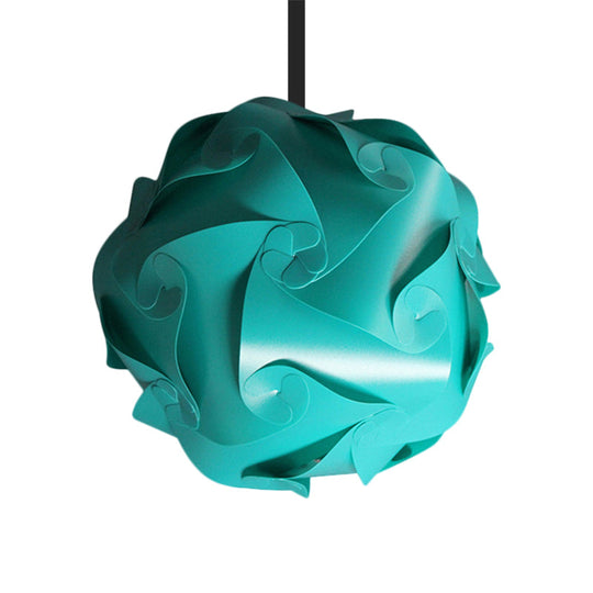 Contemporary Hanging Globe Lamp Set - White/Red/Pink 1-Light Acrylic Ceiling Pendant Light 8/9/10