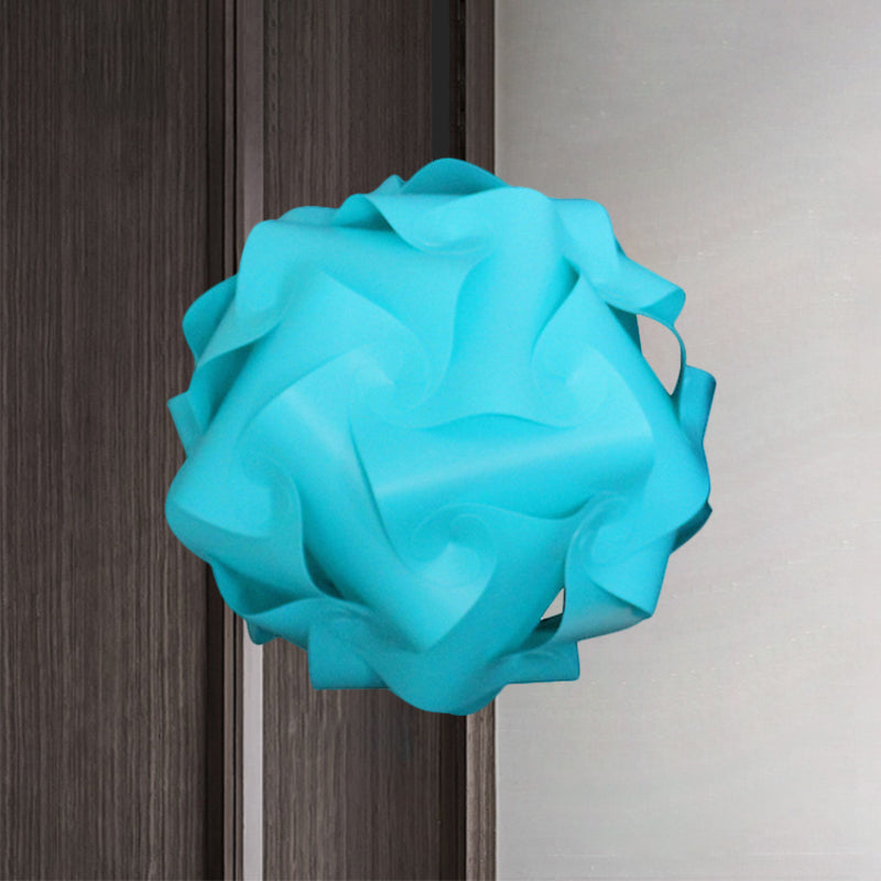 Contemporary Hanging Globe Lamp Set - White/Red/Pink 1-Light Acrylic Ceiling Pendant Light 8/9/10