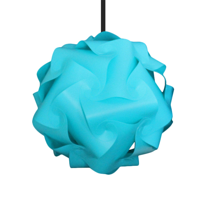 Contemporary Hanging Globe Lamp Set - White/Red/Pink 1-Light Acrylic Ceiling Pendant Light 8/9/10