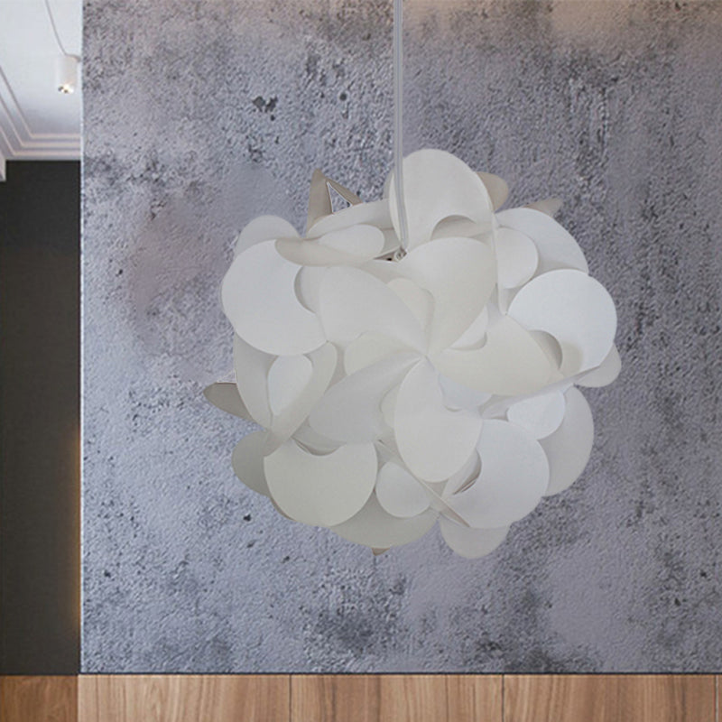 Plafonnier moderne en plastique avec moulin à vent - Rouge/blanc - 3 tailles - 1 luminaire