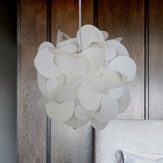 Plafonnier moderne en plastique avec moulin à vent - Rouge/blanc - 3 tailles - 1 luminaire