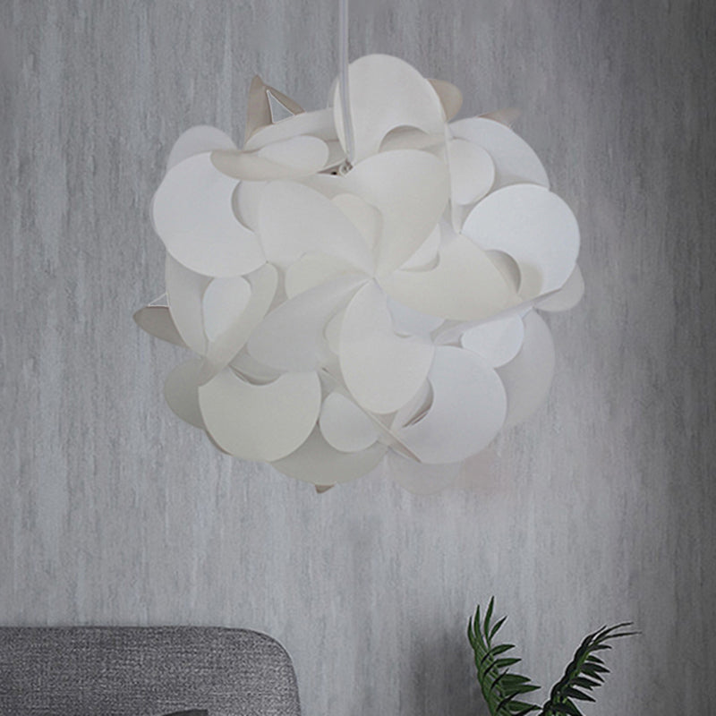 Plafonnier moderne en plastique avec moulin à vent - Rouge/blanc - 3 tailles - 1 luminaire