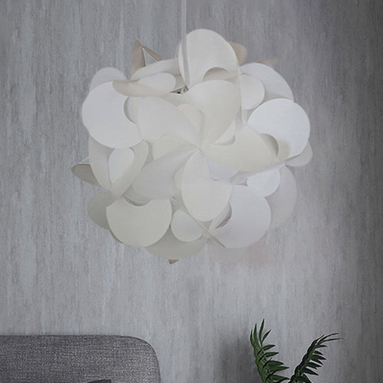 Plafonnier moderne en plastique avec moulin à vent - Rouge/blanc - 3 tailles - 1 luminaire