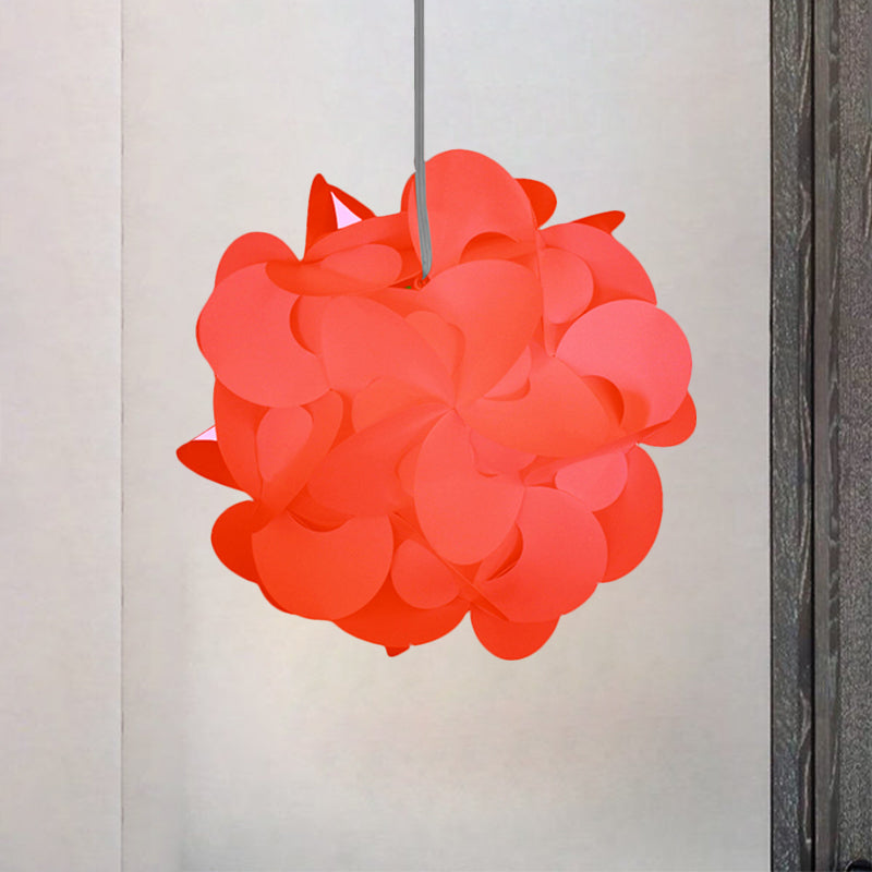 Plafonnier moderne en plastique avec moulin à vent - Rouge/blanc - 3 tailles - 1 luminaire