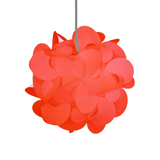 Plafonnier moderne en plastique avec moulin à vent - Rouge/blanc - 3 tailles - 1 luminaire