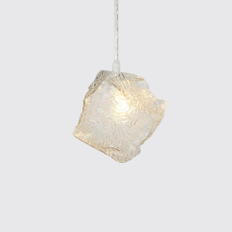 Contemporary Clear Glass Pendant Light With Led Available In 5/6/8 Lights Round/Linear Canopy 1 /