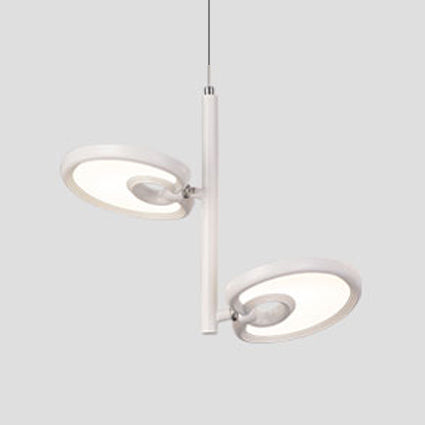 Elena - 2/4/6 2/4/6 Heads Leaf Suspended Pendant Light Modern Metal Black/White LED Hanging Light for Dining Room in Warm/White/Neutral Light