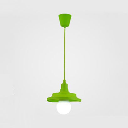 Modern Silica Gel Pendant Light In Multi Colors - Folding Hanging Lamp