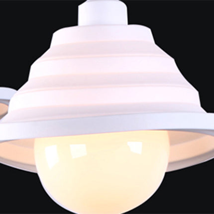 Modern Silica Gel Pendant Light In Multi Colors - Folding Hanging Lamp