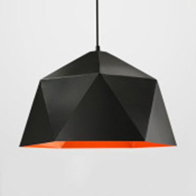 Modern Hanging Metal Bowl Light – Single Light Suspension for Library Bedroom