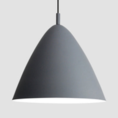 Minimalistic Pyramid Hanging Light in Monochrome Tones - Ideal for Study Room Décor"

or

"Modern Metallic Single Bulb Pendant Light - Sleek Monochrome Design for Study Room