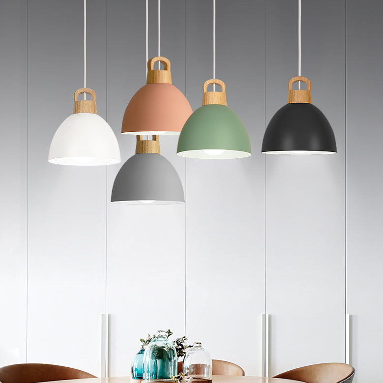 Aluminum Kitchen Corridor Pendant Light With Macaron Design - Enhanced Illumination 1 Bulb