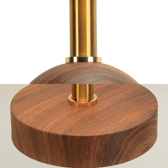 Stylish Wood Pendant Light for Bedroom or Porch - Small, Brown, and Modern