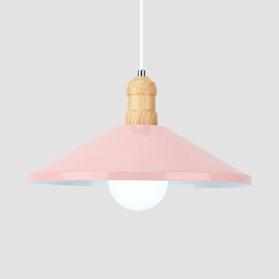 Contemporary Metal Coolie Pendant Light Ideal For Kitchen Or Dining Room Décor Pink