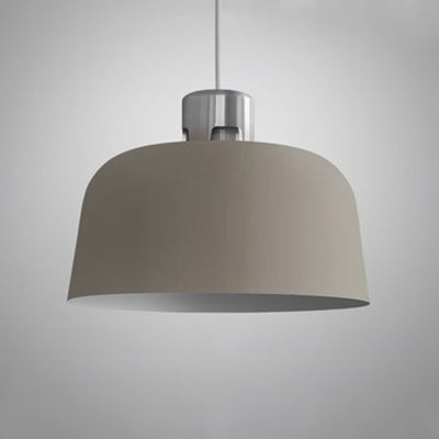 Gray Bucket Shade Dining Room Pendant Lamp - Simple Ceiling Light (9/10/11.5/14 Wide) Grey / 14