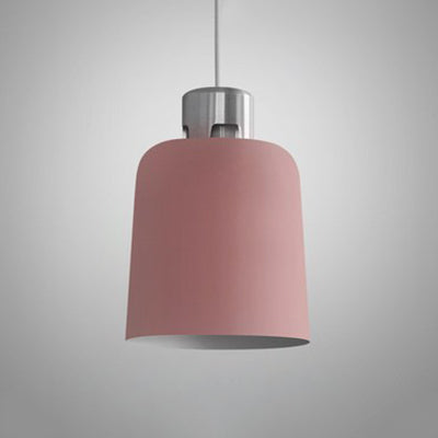 Blue/Green/Pink Nordic Pendant Light w/ Metal Bucket Shade - Perfect for Restaurant & Dining Room