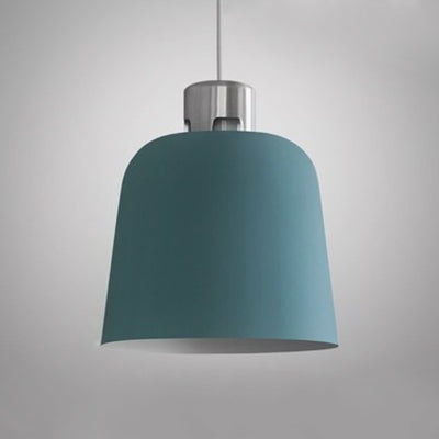 Blue/Green/Pink Nordic Pendant Light w/ Metal Bucket Shade - Perfect for Restaurant & Dining Room