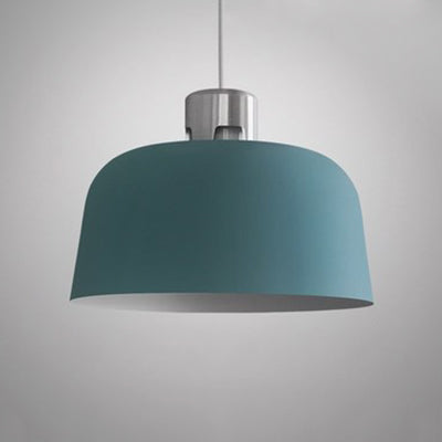 Blue/Green/Pink Nordic Pendant Light w/ Metal Bucket Shade - Perfect for Restaurant & Dining Room