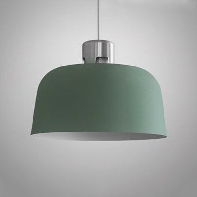 Blue/Green/Pink Nordic Pendant Light w/ Metal Bucket Shade - Perfect for Restaurant & Dining Room