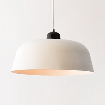 Nordic Monochrome Pendant Lamp - Porch Study Room Barn Hanging Light 10/14 Inch Wide Single-Light