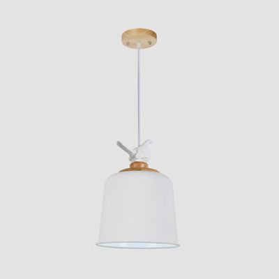 Modern Bird Aluminum Pendant Light with Empire Shade - Perfect for Porch