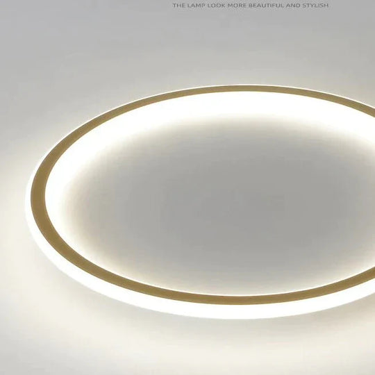 Nouveau plafonnier simple à LED en cuivre pour chambre à coucher