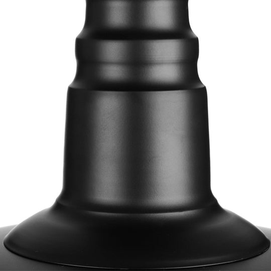 Vintage Iron Barn Dining Room Ceiling Light Fixture - 1 Light, Black/White Semi Flush - 10", 14", or 18" Diameter