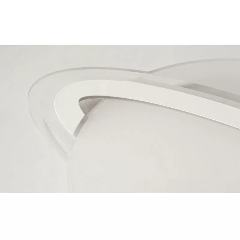 Modern Planet Shaped Ceiling Mount Light in White for Boys Bedroom