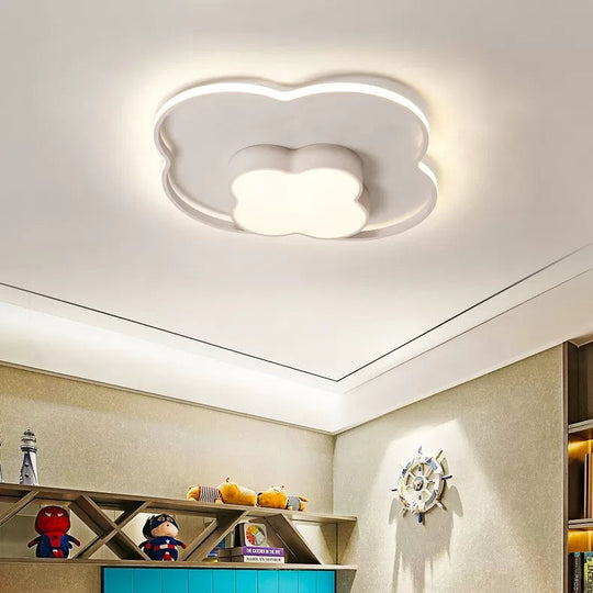 Modern White Flush Mount Nursing Room Cloud Ceiling Light